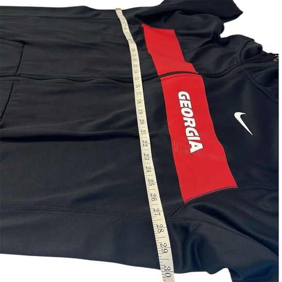 Nike Georgia Bulldogs 3XL Full Zip Hoodie Black Red Swoosh Fall 2018 - Picture 4 of 10